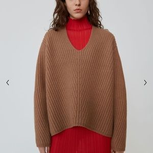 acne studios Deborah deep v neck wool sweater